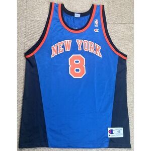 Champion Vintage NBA New York Knicks #8 Latrell Sprewell Basketball Jersey XL